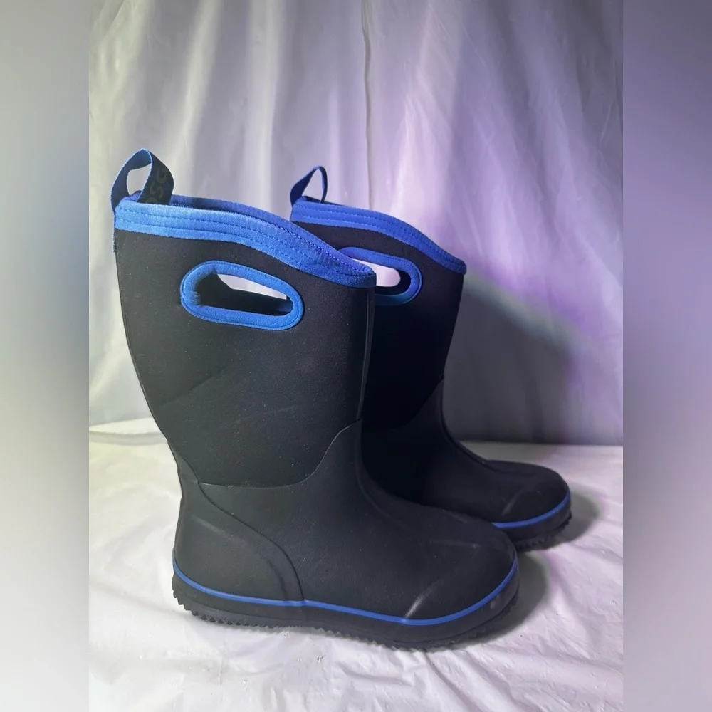 DSG Kids Black and Blue Rain & Snow Boots